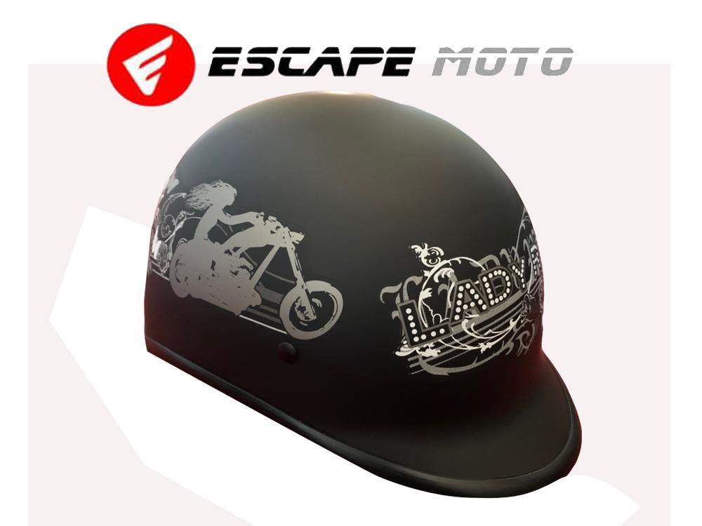 HALF FACE HELMET FOR MOTORCYCLE (EM14515) - Escape Moto Gears