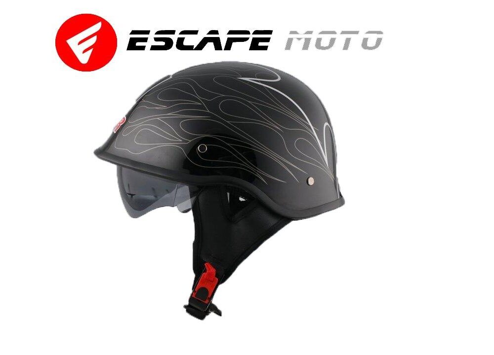 HALF FACE MOTORCYCLE HELMET(EM14523) - Escape Moto Gears