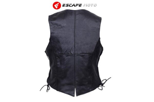 GENUINE LEATHER VEST FOR WOMEN(EM10392) - Escape Moto Gears