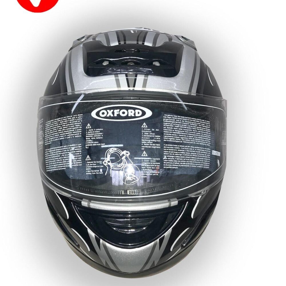 MOTORCYCLE FULL FACE OXFORD HELMET (EM14504) - Escape Moto Gears