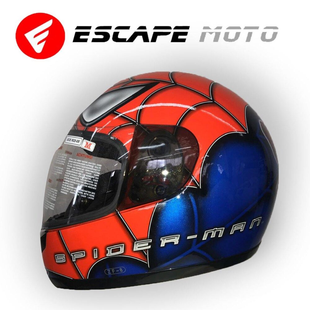 MOTORCYCLE SPIDERMAN FULL FACE OXFORD HELMET (EM14505) - Escape Moto Gears